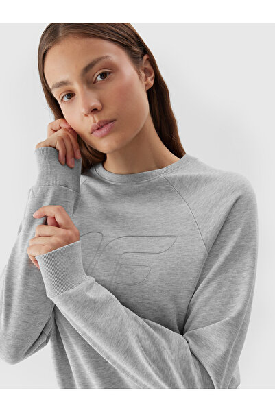 4F SWEATSHIRT F0722 women's sweatshirt gray