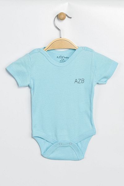 Aziz Bebe Baby Boy Girl 100% Cotton Bodysuit & Bodysuit with Snap Fasteners