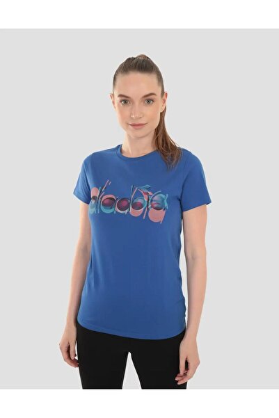 Diadora 502.176088-C3940 Iconic Women's T-Shirt Blue
