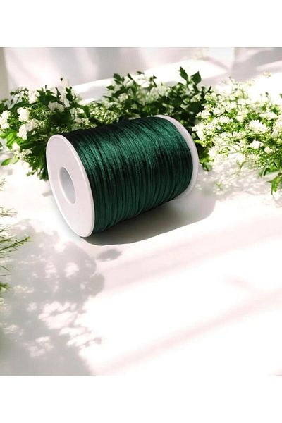 OZN AKSESUAR Floss Rope, Rat Tail, Bracelet Rope Necklace Rope, Wedding Dress Rope Engagement Rope, Kaftan Rope (2mm 10Mt)