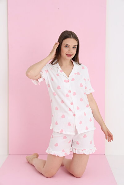 BURUMCUK BUTTON SHORTS SET