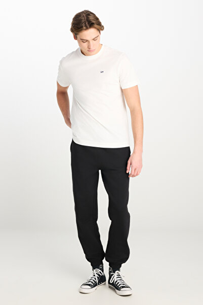 Lee %100 Pamuk Regular Fit Normal Kesim Ribanalı Paça Siyah Jogger Pantolon