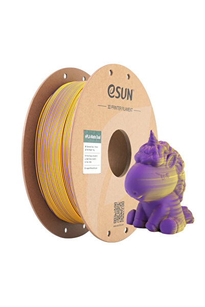 eSun ePLA-Matte Dual Mor Sarı Filament 1.75 mm 1 Kg