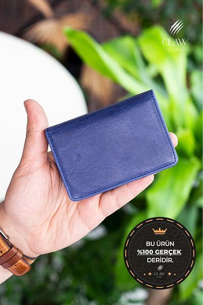 clawleather Crazy Leather Unisex Card Holder Wallet
