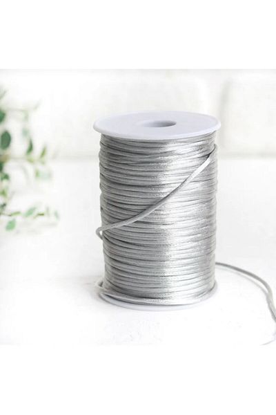 OZN AKSESUAR Floss Rope, Rat Tail, Bracelet Rope Necklace Rope, Wedding Dress Rope Engagement Rope, Kaftan Rope (2mm 10Mt)