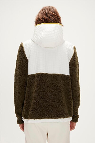 Bad Bear 23.02.29.007-C70 Leonard Half-Zip Men's Plush Fleece Khaki