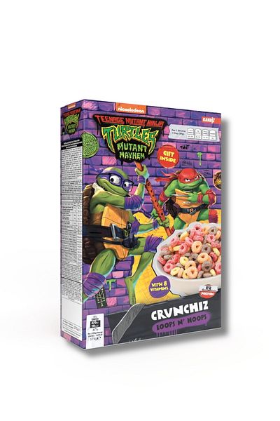 KANDİZ TMNT Movie Crunchiz Loops N' Hoops 375g