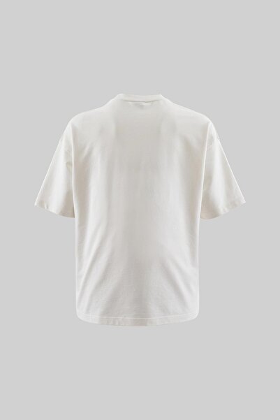 Machinist Ανδρικό βασικό βαμβακερό μπλουζάκι Oversize Ecru