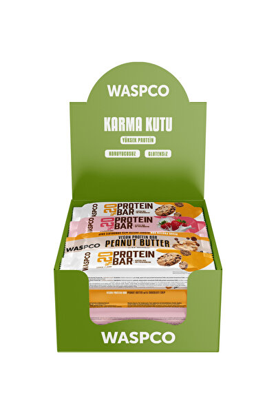 Waspco Protein Bar Karma Kutu 40g X 12 Adet (3 ÇEŞİT)