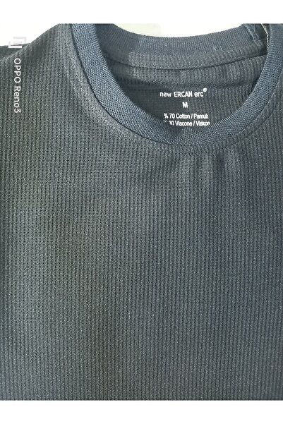 ercan triko Μπλουζάκι με λαιμόκοψη με ρυθμιστικό βάφλα