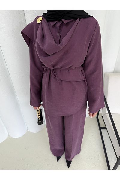 Melike Tatar Buttoned Modal Suit 3-3307