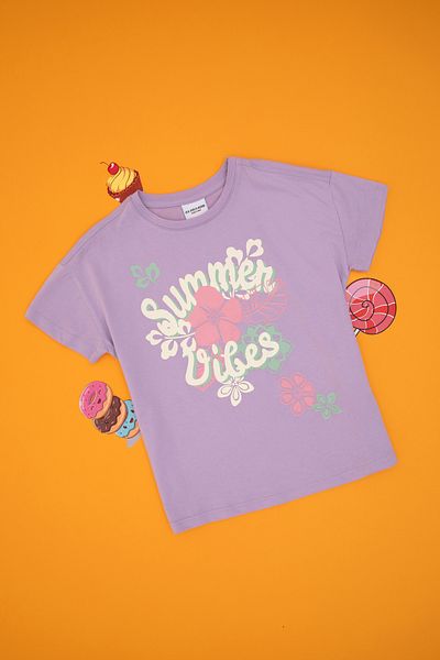 U.S. Polo Assn. Girl Lilac T-Shirt 50306203-Vr034