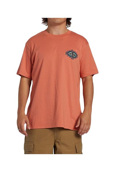 BİLLABONG Ανδρικό μπλουζάκι Billabong Crayon Wave Tees Coral