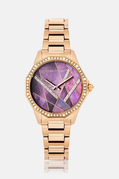 Cerruti 1881 ساعة نسائية Ciwlg2225903 من الفولاذ المقاوم للصدأ، باللون الذهبي