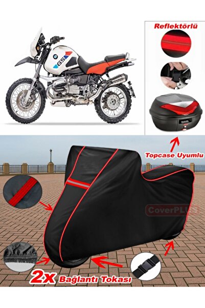 CoverPlus Bmw R 1100 Gs Tarpaulin Black Topcase Rear Bag Compatible Motor Tar...