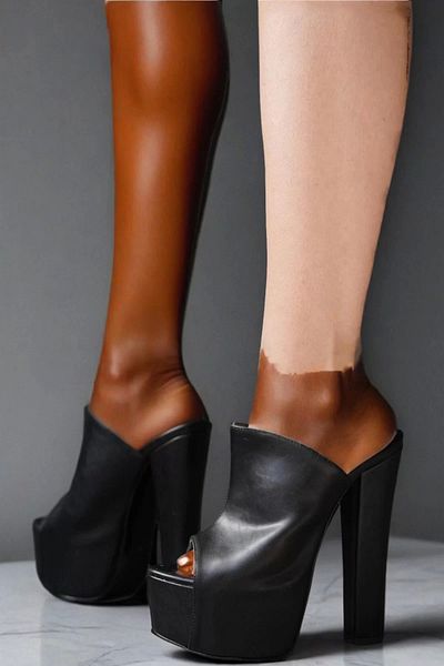 PayBuy Pantofi Eleganti De Damă Papuci Cu Platformă Înaltă Cu Toc Gros Design Special Pantofi Rochie De Seară