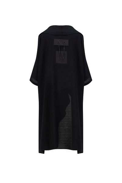 Armine Modest Overcoat - Black - Relaxed fit