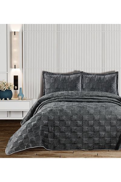 GOLDROOM Ranya Velvet Single Bed Spread