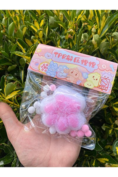 Innovate Store Taba Squishy Sevimli Yumuşak Kedi Patisi Sukuşi Oyuncak