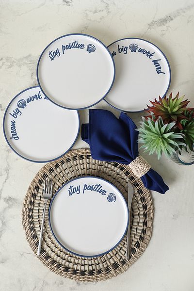 Keramika Ocean Muse Nordic Cake Plate 22 cm 4 Pieces 22951-52