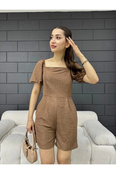 TakıDolabı بذلة Aerobin صغيرة ذات ياقة مربعة وأكمام البطيخ