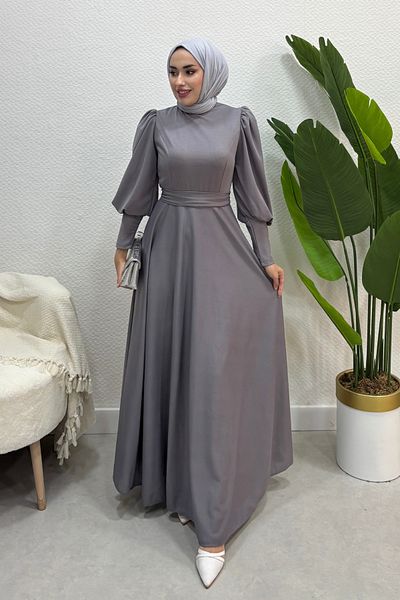 Tarzım Tuba Women's Balloon Sleeve Scuba Dress