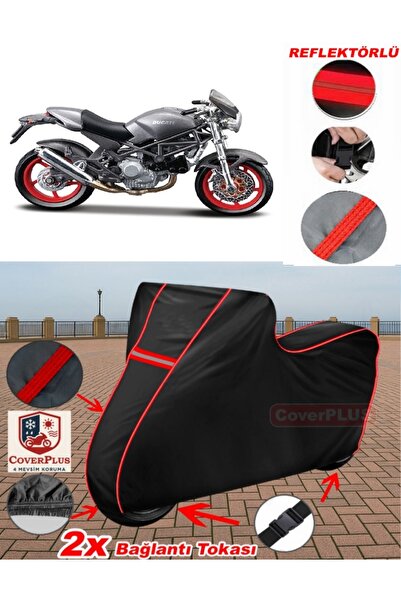 CoverPlus Ducati Monster 620Ie Tarpaulin Black Motorcycle Tarpaulin Engine Co...