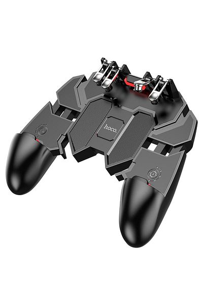 REDz Accessories Controler de gaming HOCO GM7 Eagle, 6 butoane fizice, pentru jocuri pe telefon, negru