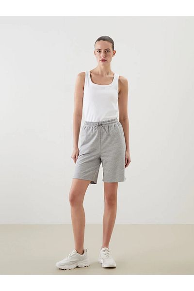 LC Waikiki Lcwaikiki Classic Black Elastic Waist Women Shorts