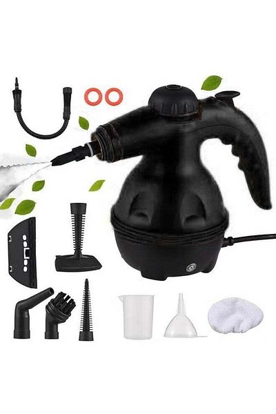 Denx Portable Handheld Steam Cleaner 1200w Multifunctional High Temperature With 9 Pieces Accessories