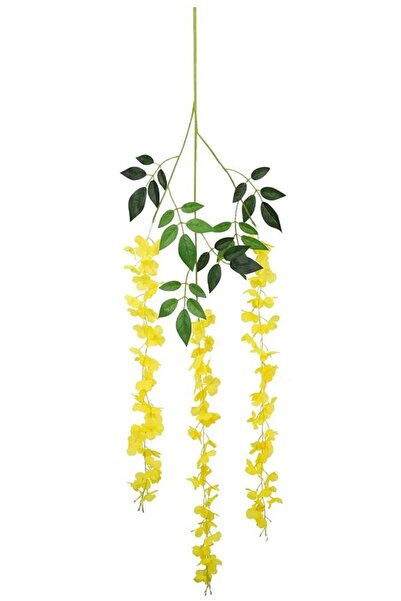 yapay çiçek evi 1 DAL SARI Sarkan Akasya Çiçek 3 Dallı 100 Cm. Yapay Çiçek Akasya