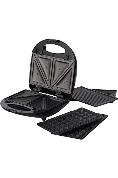 ATC صانعة الساندويتشات 3 في 1 - 700 واط - فضي - H-SM0301S