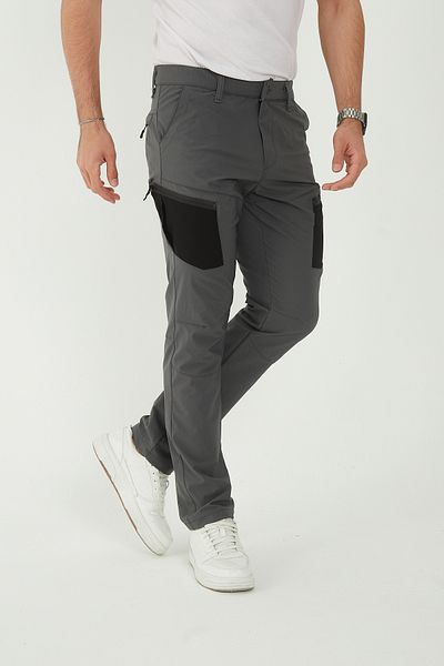 Camp Scoutland Camp530 Outdoor Tactical Water Repellent Lycra Summer Ανδρικό γκρι-μαύρο τακτικό παντελόνι