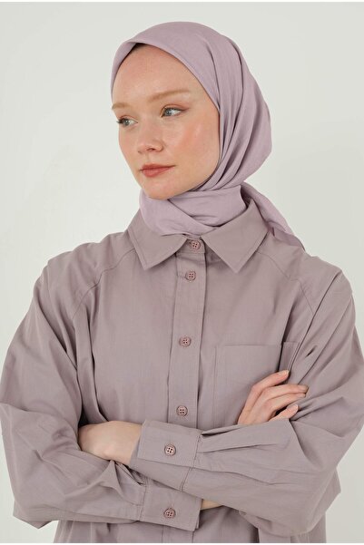 HEQA وشاح كراش ناعم أرجواني فاتح