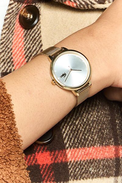 Lacoste Women 2001254 Round Quartz Watches 34 Mm, Gold