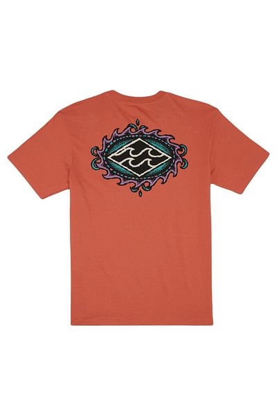 BİLLABONG Ανδρικό μπλουζάκι Billabong Crayon Wave Tees Coral