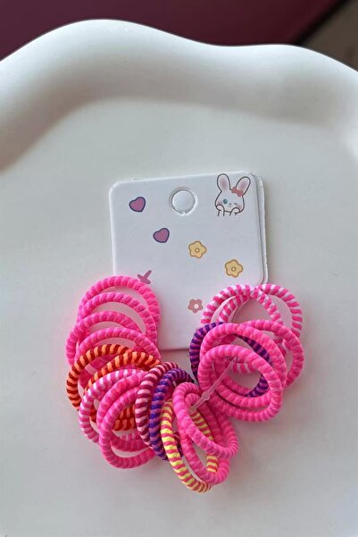 TakıDolabı Set de catarame din cauciuc de culori mixte neon (dimensiuni mici)