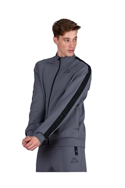 Kappa 371I61Wx5R-K Logo Billy Tk Men's Sports Jacket Gray