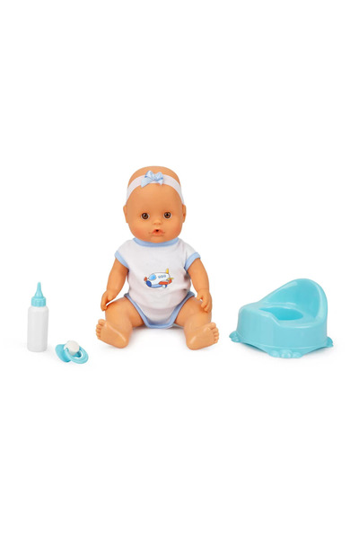 Merva Altını Islatan Konuşan Sesli Bebek Seti Oyuncak Et Bebek Sesli Ağlar Süt İçer