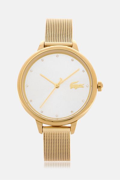 Lacoste Women 2001254 Round Quartz Watches 34 Mm, Gold