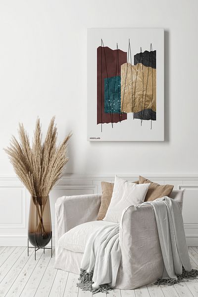 Generic Modclass Abstract Canvas Wall Art with Hidden Frame