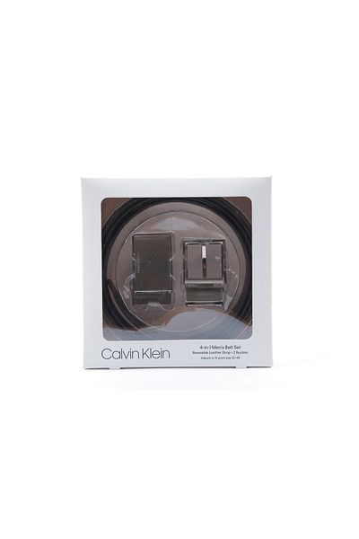 Calvin Klein Men's 4 In 1 Belt 11ck010010-black-brown