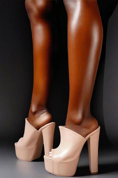 PayBuy Pantofi Eleganti De Damă Papuci Cu Platformă Înaltă Cu Toc Gros Design Special Pantofi Rochie De Seară