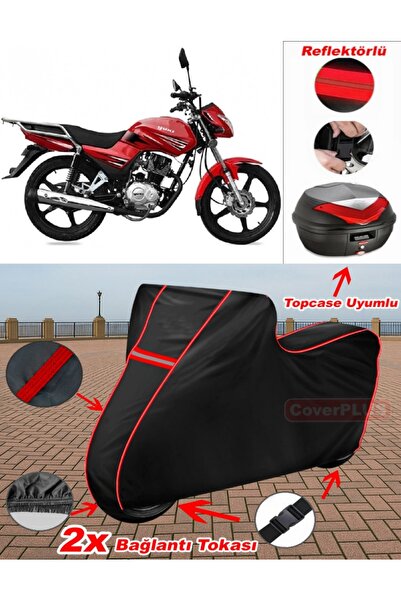CoverPlus Yuki Forza 170 قماش القنب الأسود Topcase الخلفي المتوافق مع القماش ...