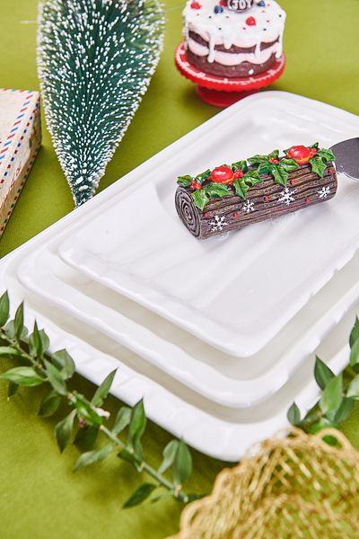 KANCAEV Wilmax Japanese Plate, Rectangular, 22*14cm. Sold as a set of 3.