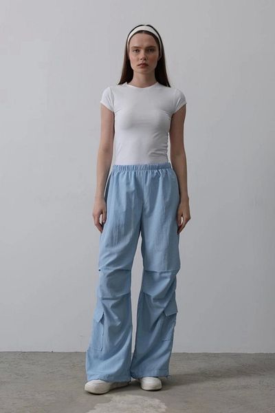 nedo7 Parachute cargo pants - blue
