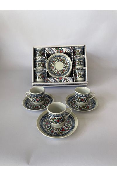 RGS ÇİNİ Rgs Homelife Çamlıca Series 12 Piece Coffee Cup Set
