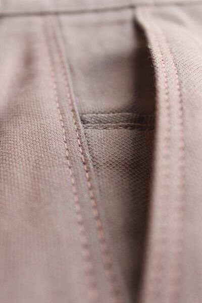 Varetta Ανδρικό λινό παντελόνι σε σκούρο καφέ τσέπη Armüllü Classic Cut Trend