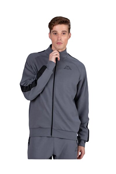 Kappa 371I61Wx5R-K Logo Billy Tk Men's Sports Jacket Gray