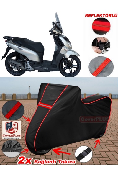 CoverPlus خيمة غطاء المحرك المشمع للدراجات النارية المشمع الأسود للدراجات الن...